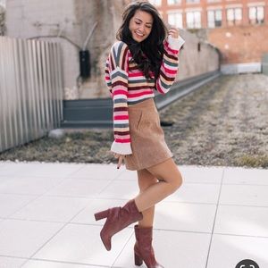 Lucky Brand Brown Walwyn Bootie Size 6.5/37